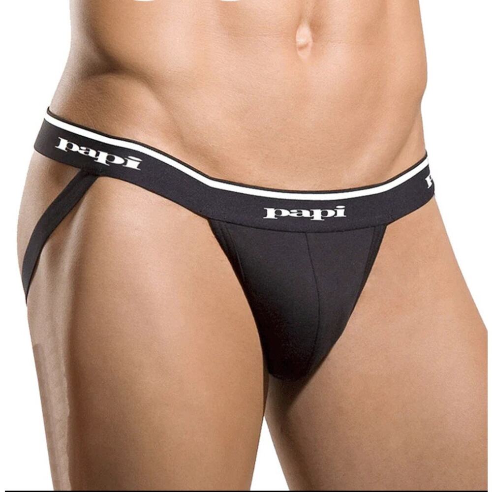 Papi Rib Jockstrap Black Medium - Picture 7 of 9